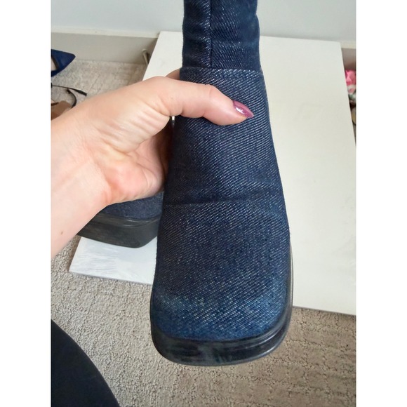 Vintage Y2K Tommy Hilfiger Denim Platform Booties Size 9 - Picture 7 of 15